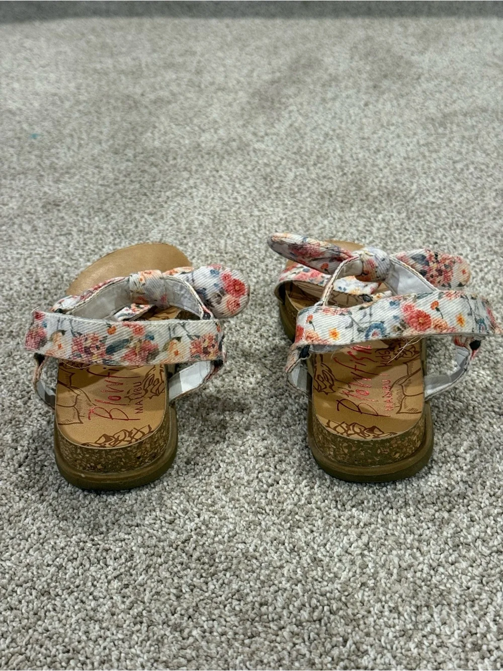Blowfish Malibu Kids Floral Bow Strap Sandals